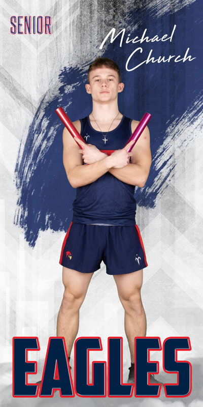 Track and Field senior banner